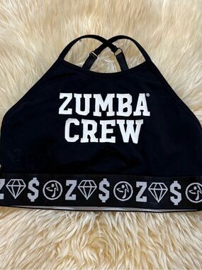 Zumba Fitness Black & White "Zumba Crew" Sports Bra